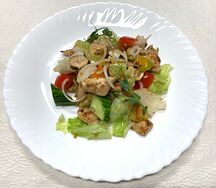 Салат Теплый с куриной грудкой