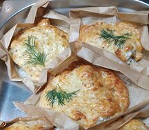 Рыба белая под горчичным соусом