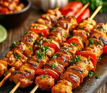 Шашлычок куриный на шпажке