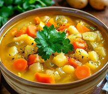 Суп картофельный с грибами