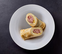 Блинчики с ветчиной и сыром