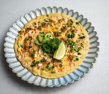 Тайский омлет с креветками