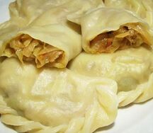 Вареники с капустой замороженные