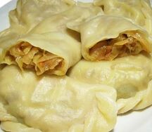 Вареники с капустой