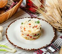 Рис отварной с овощами