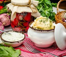 Вареники с капустой постные