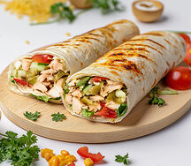 Острая шаурма с курицей 