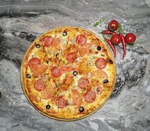 Диабло (свинина, пепперони, помидор, халапеньо)