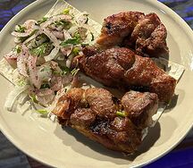 Шашлык из свиной мякоти