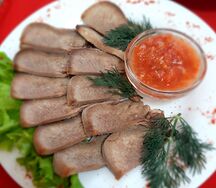 Язык с хреном