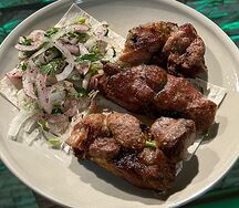 Шашлык из свинины на косточке