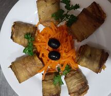 Рулет из баклажанов
