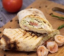 Шаурма с креветками