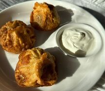 Манты из говядины жареные