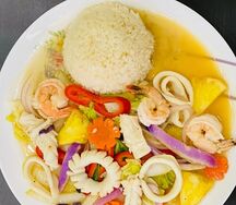 Рис с морепродуктами