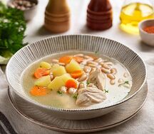 Куриный с фасолью