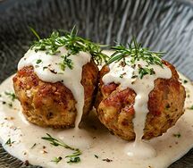 Куриные тефтели в сливочном соусе
