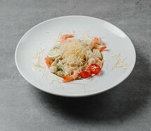 Салат Цезарь с креветками