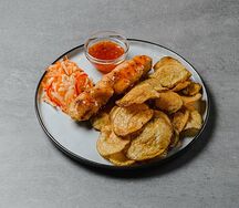 Шашлык из куриной грудки в кисло-сладком соусе