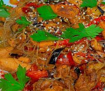 Фунчоза с курицей