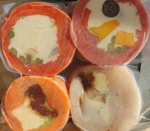Микс рулетов из форели, палтуса, нерки и тунца для запекания