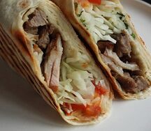 Шаурма по-классике со свининой