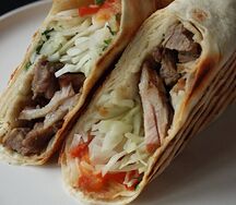 Шаурма по классике с курицей