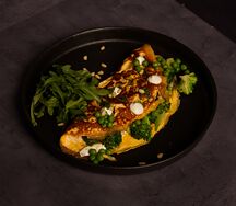 Омлет с зелеными овощами