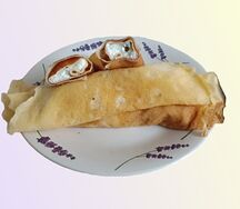 Блины с творогом и мармеладом