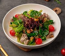Куриная печень и баклажан