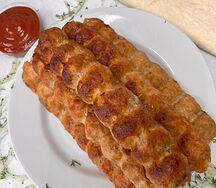 Люля-кебаб с говядиной в лаваше