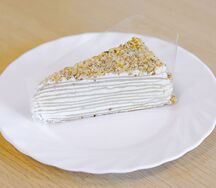 Блинный торт с орехом 