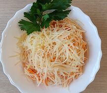 Морковь с сыром и майонезом