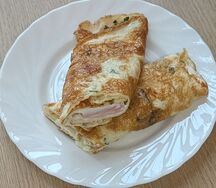 Омлет с ветчиной и сыром 