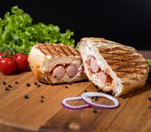 Хот дог в булке (1 сосиска)