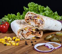 Мексиканская шаурма со свининой