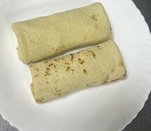 Блины с сыром и ветчиной
