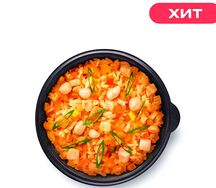 Чесночный рис с курицей