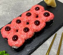 Запеченный розовый лосось
