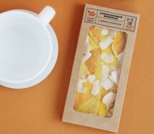 Белый шоколад с апельсином, манго и кокосом