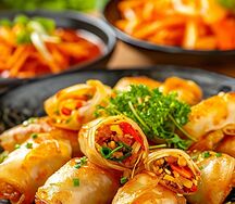 Спринг-роллы с курицей 