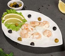 Королевские креветки с соусом провансаль
