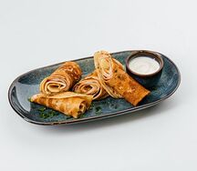 Блины с ветчиной и сыром