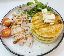 Сытные панкейки с курицей
