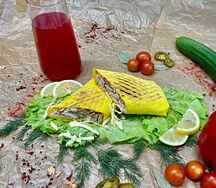 Мини сырная в сырном лаваше 
