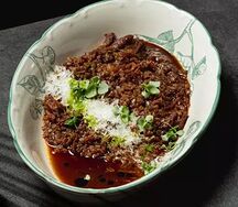Гречка с говядиной и грибами, пармезаном