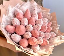 Райское наслаждение клубника в шоколаде букет 