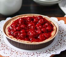 Песочный пирог с вишней 