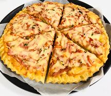 Пицца с колбасой 