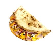 Пьядина с беконом и грибами